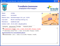 Systemskisse, prinsipp Bruker på innbyggerportal /saksbehandler/regionale myndigheter Matrikkel WMS kartserver Internett HentMatrikkelenhet ArcSDE plandata hentplanområde finnplanerfor Matrikkel