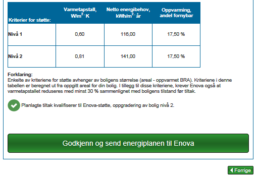 V. ENERGIATTESTEN Det siste skjermbildet i Enovas EMS-modul er Energiattesten.