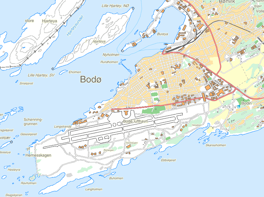 2 Dagens situasjon 2.1 Beliggenhet City Nord ligger innenfor det som per i dag i kommuneplanen er definert som sentrum. Planområdet ligger på Stormyra rett utenfor sentrum av Bodø.