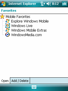 Surfe på nettet 1. Pek på Internet Explorer. 2. Pek på myktasten Favorites (Favoritter) for å vise Favoritter-listen. Pek for å gå til websiden. Pek for å legge til eller slette en kobling. 3.