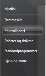 3. Start Handlingssenter/Sikkerhetssenter i Kontrollpanel og kontroller