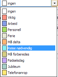 8 Her fyller du inn Tema for møtet, lokasjonen møte skal foregå.