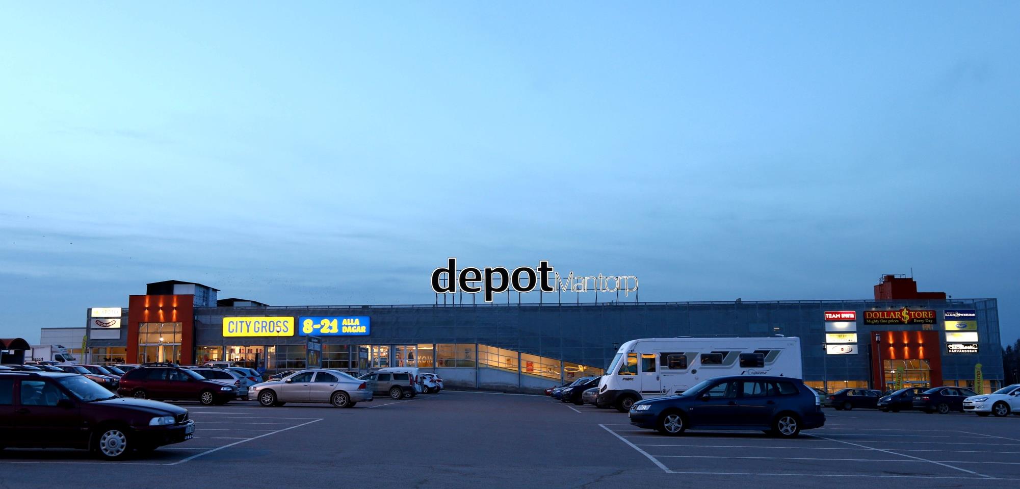 Depot Mantorp, Shopping center in Sweden Depot Mantorp Sale of shopping centre for Wahl Eiendom and other