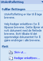 Sjekk at alle andre mottakere er rett via menyen til høyre : Klikker du pil venstre eller høyre blar du deg igjennom mottakerlisten. Hvis ok gå da til neste.