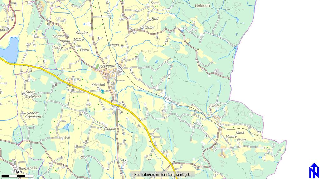 Undersøkte skoger i Kråkstad og Skotbu 11 1 4 14 3 2 5 15 18 13 8 7 6 9 10 12 16 17 1.