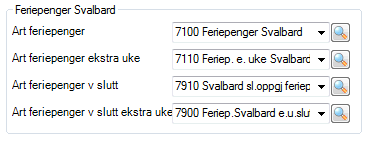 Feriepenger opptjent på Svalbard Feriepenger av inntekt opptjent på Svalbard skal beskattes ved utbetaling. Lønnsart skal inngå i grunnlag for svalbardskatt.