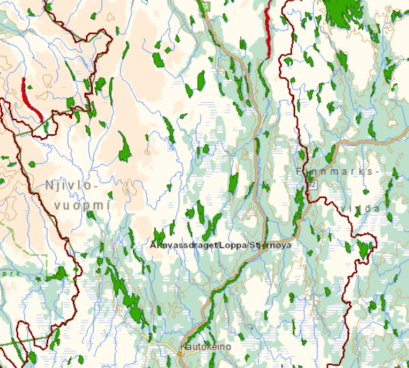 212-912-R Lápoluoppal deponiområde 212-958-R Kautokeinoelva og del av Máze mulig risiko udefinert mulig risiko udefinert 212-19-R Fidnajohka bekkefelt risiko moderat 212-1292-R Bulljujohka mulig