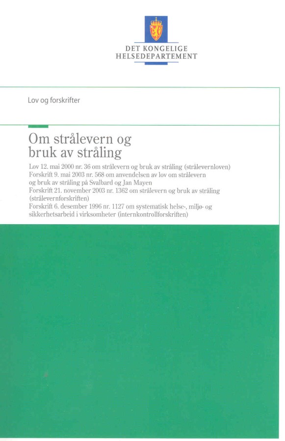 Retningslinjer og grenseverdier innen optisk stråling og elektromagnetiske felt gitt i sist oppdaterte versjon av Guidelines on limiting