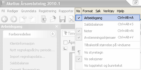 Eksporter til Altinn Enkeltdokumentene Noter og Årsberetning opprettes automatisk før innsendelse. Slipper enkeltvis generering slik som tidligere.