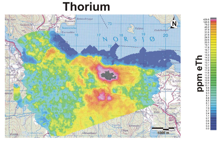4 Thorium i Norge 4.1 Thoriumforekomster i Norge Forekomst av thorium i Norge har aldri før vært undersøkt med thoriumutvinning som det primære formål.
