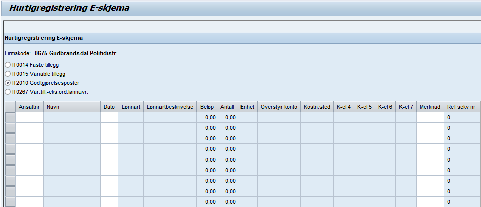 Brukervennlig registrering