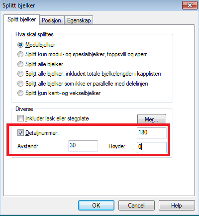 17.02.13 Kapittel 1... 29 DDS-CAD Konstruksjon innføring i versjon 7 Eksempel: Splitte bjelker mot ståldrager Bjelkelagstegning NB! Dette er ikke en del av kursprosjektet, bare nevnt som eksempel.