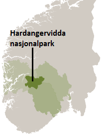 3.2 Områdebeskrivelse Studieområder Områdene som ble studert var Hardangervidda nasjonalpark og Nasjonalparkriket i Nord- Gudbrandsdalen i Oppland.