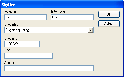 Spesielt DFS Siden det fra 2012 har blitt innført skytterid på alle skyttere i DFS, må skytterid legges inn dersom skytter har dette.