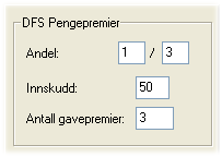 Oppsett BRUKERVEILEDNING Leon Resultatprogram Det er lagt inn de mest vanlige premieringen som normalt brukes.