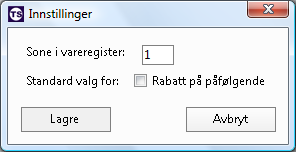 Enten eksisterende selvkost eller hentet innpris fra vareregister. Innkjøpspris i forbindelse med kampanjen. Om du ønsker å bruke innkjøpspris.