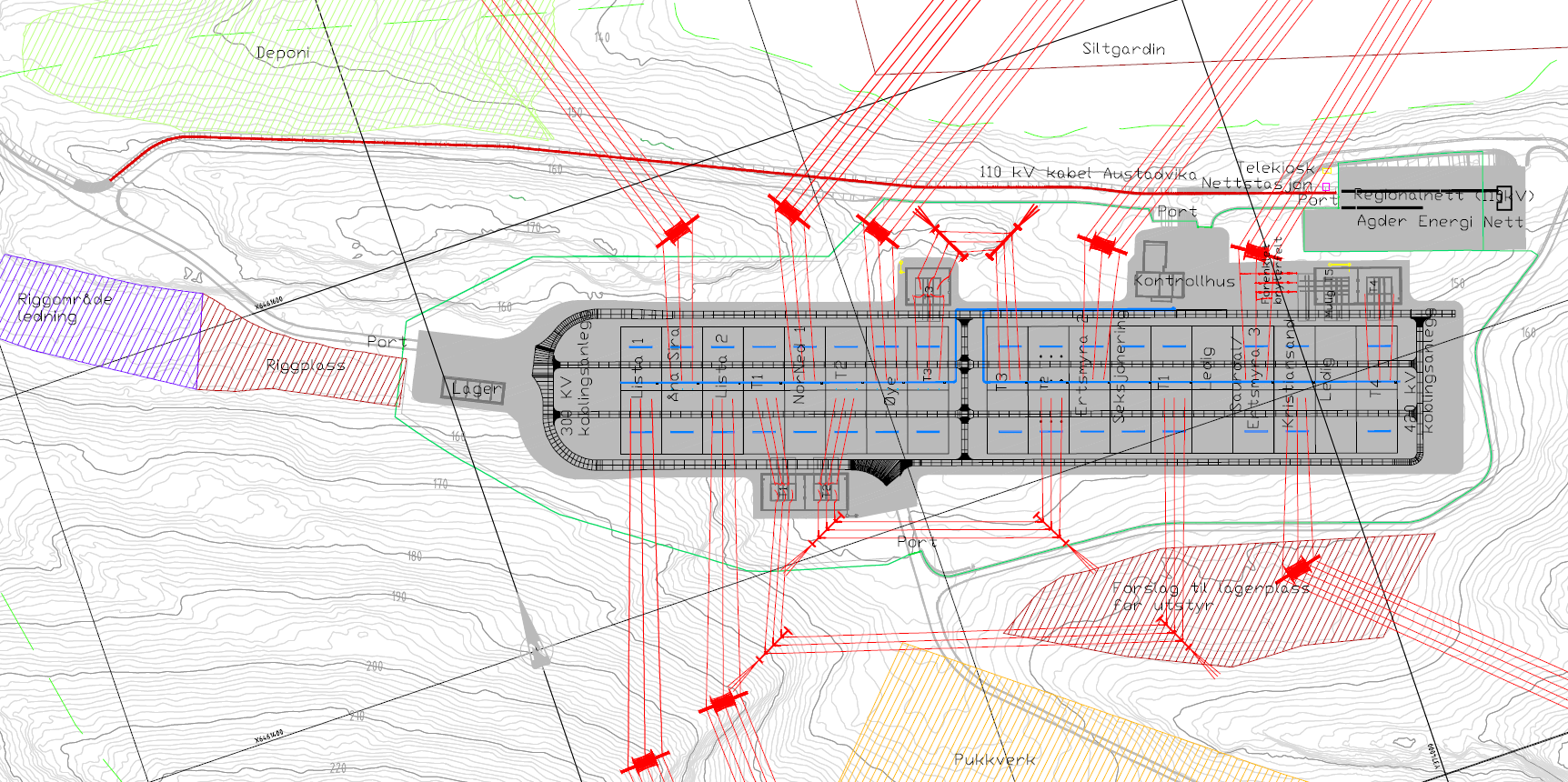 Miljø-, transport- og anleggsplan (MTA) Side 31 av 39 Vedlegg 2: Tekniske tegninger Følgende tekniske tegninger er vedlagt.