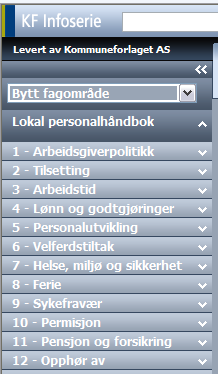 KF Personal Bytte fagområde Du vil nå se