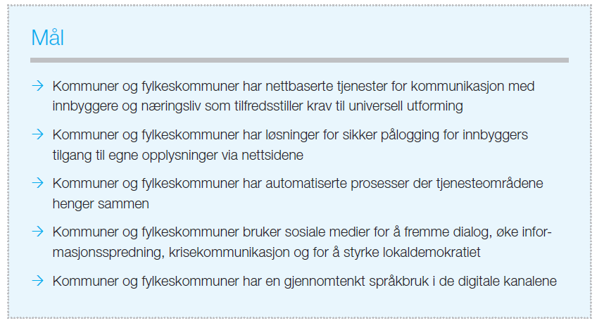 Digital dialog Kommunesektoren bør ha et bevisst forhold til hvilke digitale kanaler som brukes til hvilket formål.