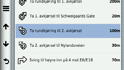 Nullstille tripinformasjon 1. Gå til kartet, og trykk på feltet Fart. 2. Velg. 3.