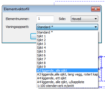 22... Kapittel 2 18.02.13 Stenderverk/bindingsverk DDS-CAD Konstruksjon innføring i versjon 7 Elementvektorfil Åpne vegger 1.etasje fra Prosjektmeny spesial.