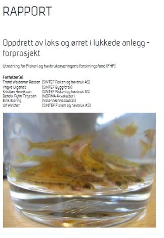 2) Semi-lukkede anlegg i sjø for postsmolt-prod.