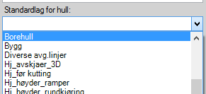 Under Boreplan menyen er symbolet Lag boreplan lokalisert. Klikk på den og gå gjennom innstillingene. I eksempelet skald et benyttes korridor.