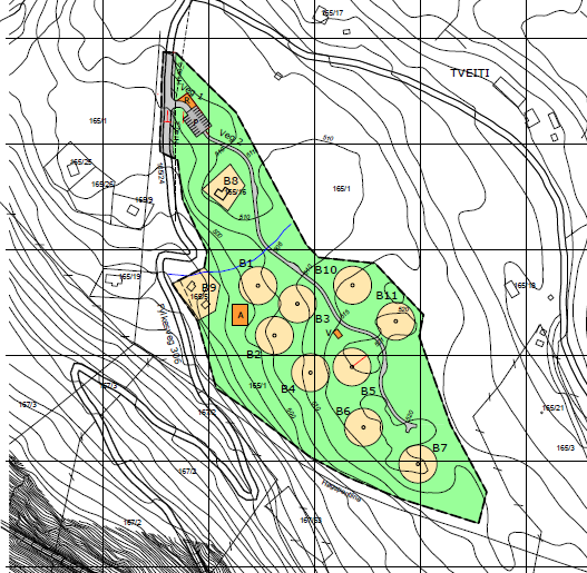 Side 2 3. SAMANDRAG AV SAKA: Framlegget gjeld endring av detaljreguleringsplan for Tveiti/Fenne hyttefelt, plan-id 2013005.