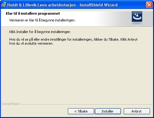 Installere programmet b) Hvis du skal endre dokumentområde merk linjen Dokumentområde og klikk Endre. 11.