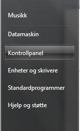 3. Start Handlingssenter/Sikkerhetssenter i Kontrollpanel og kontroller