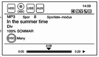 36 Lydkilder Trykk på én av følgende knapper i MP3-menyen: Tilfeldig: Trykk for å spille av sporene i tilfeldig rekkefølge. Trykk en gang til for å stanse avspillingen i tilfeldig rekkefølge.