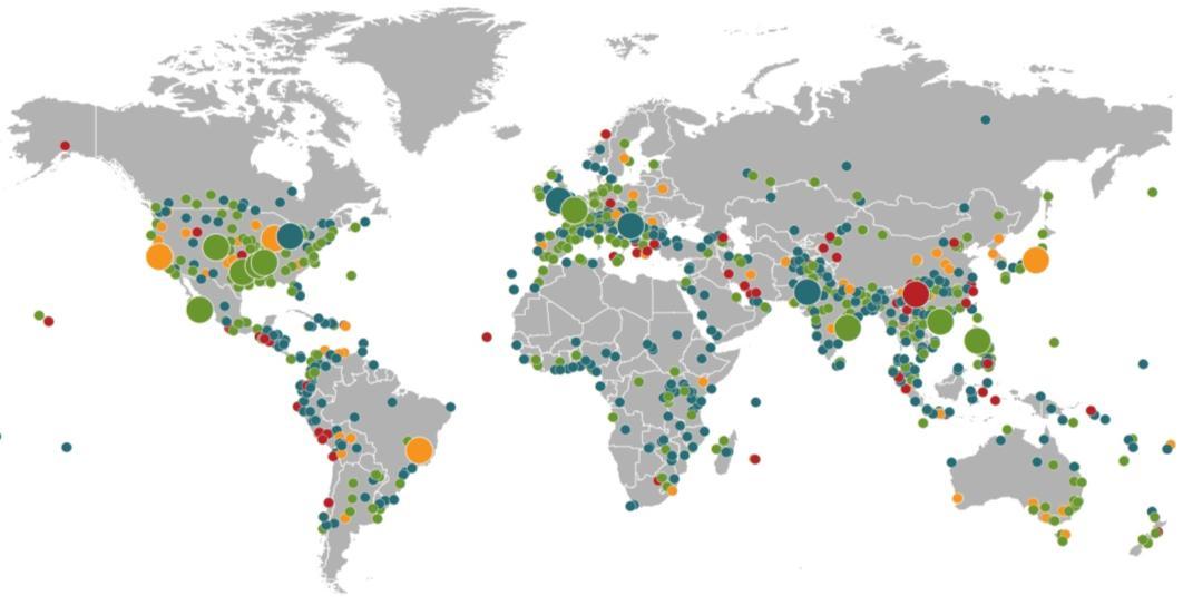 NatCat Service Loss events worldwide 2014 Geographical overview Winter damage USA, Canada, 5 8 Jan Severe storms USA, 18 23 May Flash floods USA,11 13 Aug Floods United Kingdom, Dec 2013 Feb 2014