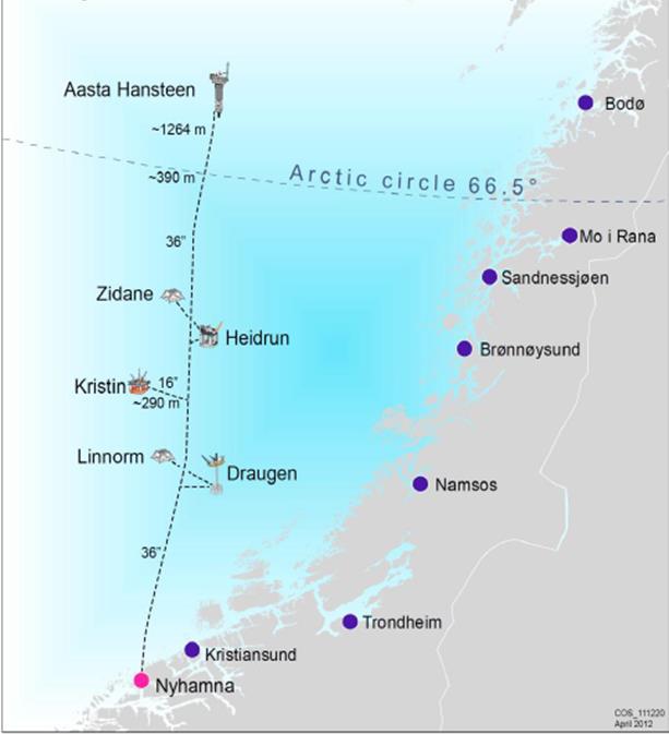 Polarled strekker norsk gassinfrastruktur nordover Utbygging av Aasta Hansteen-feltet og Polarled transportsystemet er et av de viktigste