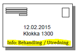 Konsekvenser: Utredning / Behandling spesifisert (ikke ny lov, men praksis må endres) Vurderende lege må benytte feltet «Henvisningstype» (ikke «Kontakttype»!