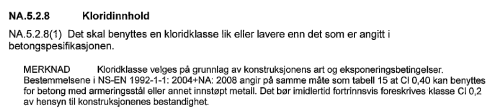 VALG AV MASSEFORHOLD, NS-EN 206 BESTANDIGHETSKLASSE, NS-EN 206 Tabell NA.12, NS-EN 206.