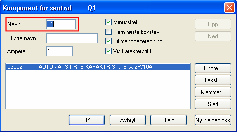 08.11.2007 113 Skjema/Automasjon 9 10. Bekreft begge dialoger med [OK]. 11. Se at valgte komponenter er blitt renummerert i henhold til kursnummer.