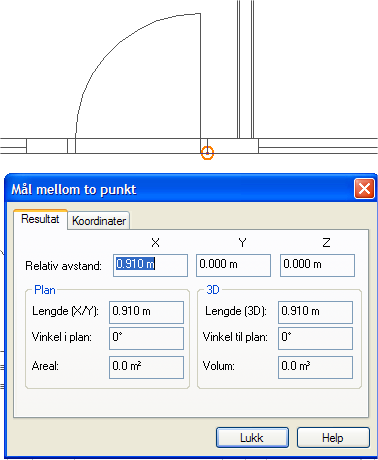 08.11.2007 25 DWG-import Den målte avstanden vises i meter i ovenstående dialog. Her viser lengden 0.91 m.