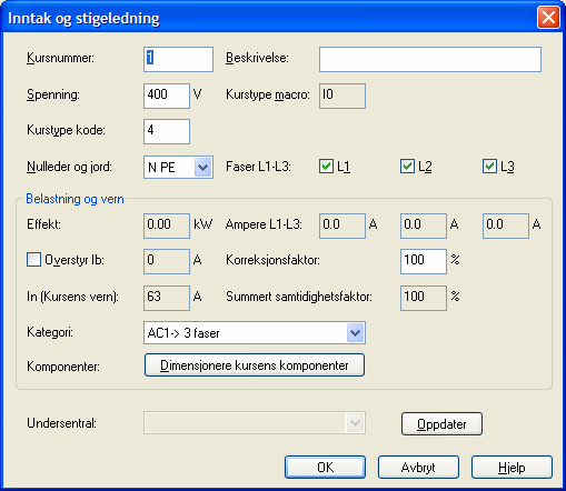 08.11.2007 91 Installasjonstegning 7. Alt etter type inntakskurs foreslår programmet utstyr tilpasset denne. Velg fra produktdatabasen og bekreft med [OK]. 8.