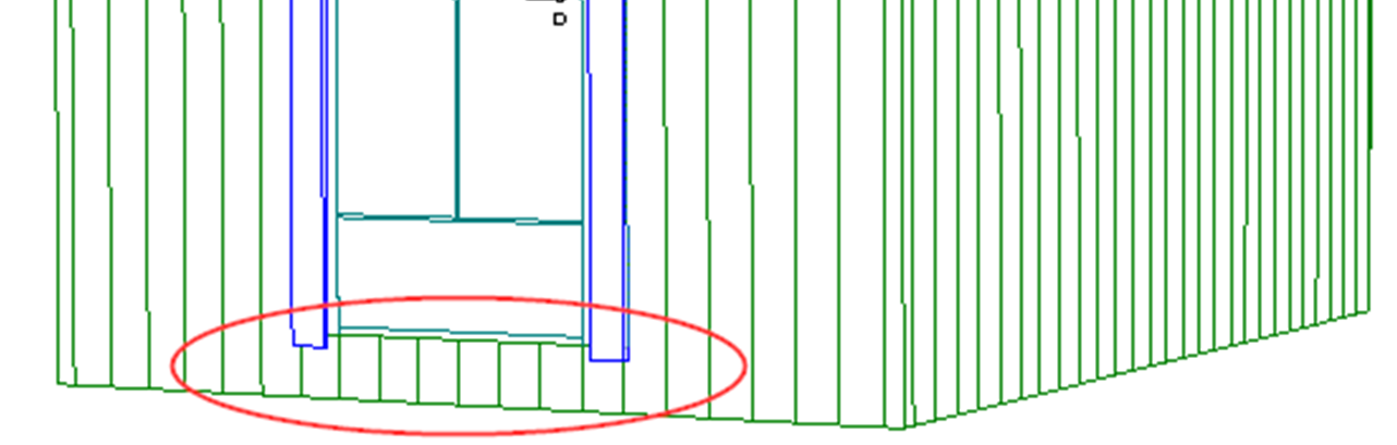 6 Kapittel 16 Deltegning + fritt definert tak DDS-CAD Arkitekt 10 Gulv Det settes inn et gulv basert på veggsekvensen i plantegningen. Marker den venstre veggen og høyreklikk på mus.