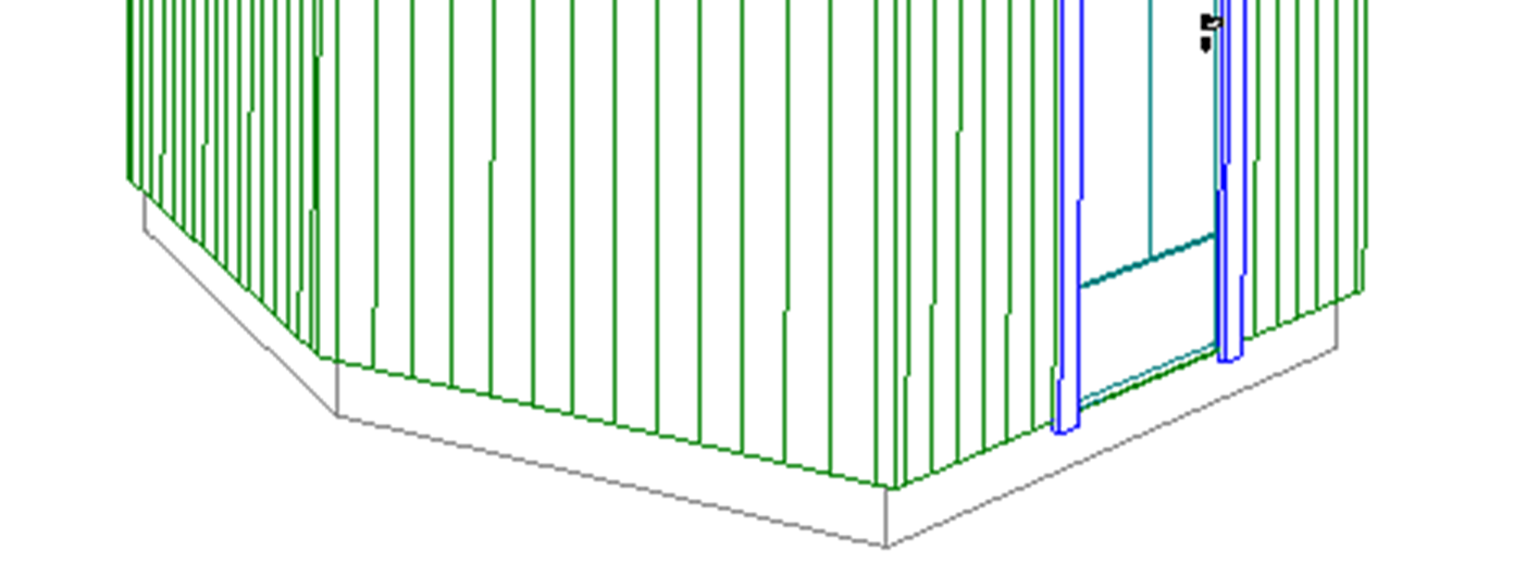 DDS-CAD Arkitekt 10 Deltegning + fritt definert tak Kapittel 15 9 Takdefinisjon - velg takdefinisjon 198 sperre. Takvinkel vinkel for takflaten er 5 grader.