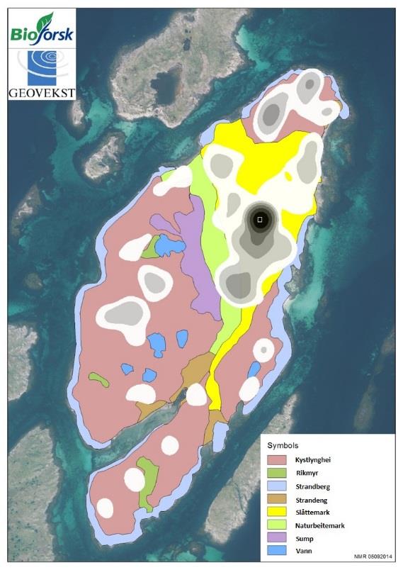 3.5.2 Beitepreferanser på Risvær Resultater fra avføringsprøvene gjenspeiler dietten på prøvetakingstidspunktet og er framstilt i kake-diagram med andelen plantegrupper av planterester som ble funnet