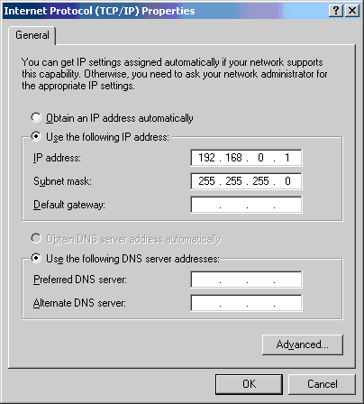 UM 97990001_04 BRUKERVEILEDNING - WinGPS MpX-97 Etter at TCP/IP er installert og klart, må den settes opp riktig. Velg Internet Protocol (TCP/IP) i listen og deretter Properties (Egenskaper).