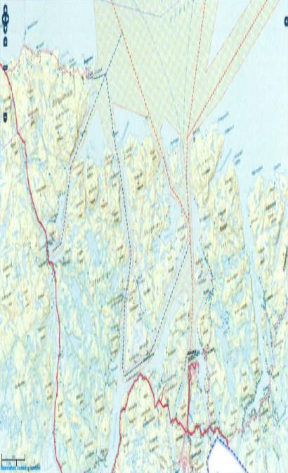 6.6 Kart 6.6.1 Kirkenes sjøområde med hovedled og biled Rødt
