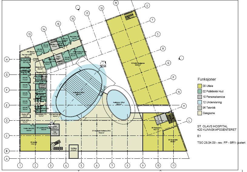 Samlokalisering og sambruk av arealer Møterom Stort auditorium Audiovisuelt tilknyttet Innovasjon/