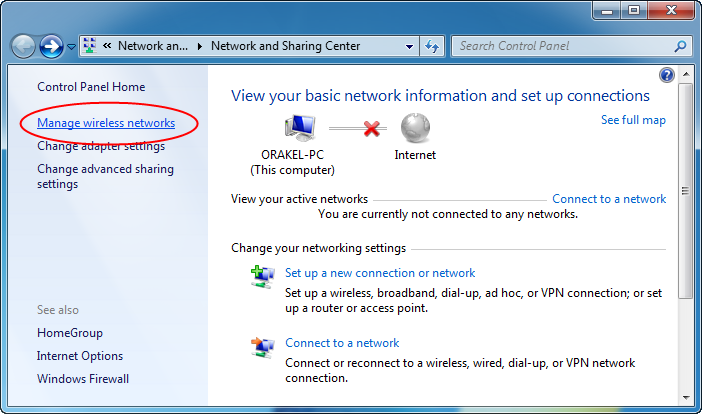 Hvorfor får jeg ikke koblet meg opp mot trådløst nettverk med Windows 7? Why can t I connect to the wireless network with Windows 7?