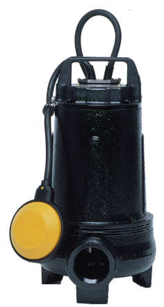 Kloakkpumpe GLS 311, 318, 333 Teknisk beskrivelse Senkbar lensepumpe egnet for grå vann. Pumpen er velegnet til bruk etter en 3-kammer slamavskiller. GLS 311 og 318 kan også leveres med utløp opp.