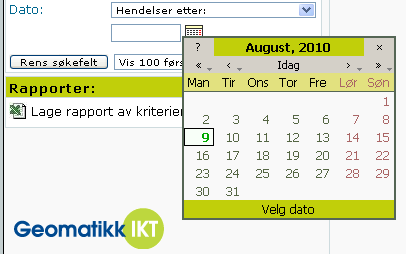 3.2.2 Avansert søk For å gjøre et avansert søk i planarkivet velger du først eierkommune, og deretter "Avansert søk" fra nedtrekksmenyen øverst til venstre. Du kan nå søke etter flere kriterier.