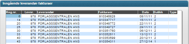 Page 5 of 13 Inngående leverandørfakturaer (BIM35) Gjelder for leverandørfakturaer der systemet er satt opp til å hente elektronisk faktura.