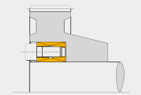 Friksjonskobling Arm Stopp arm m/nav Øvre