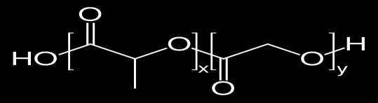 1.2.1 PLGA- og PLA-molekylet PLGA er en polymer av sykliske av melkesyre og glykolsyre (lactide og glycolide), mens PLA kun består av melkesyre.